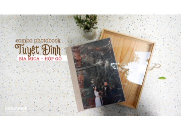 Photobook cưới Bìa Mica - Hộp Gỗ
